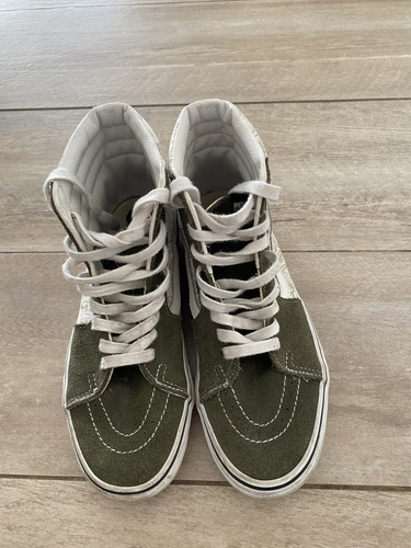 Zapatillas Vans Sk8-hi Talle 40.5 Usa 8 Verde Seco Divina (Usado)