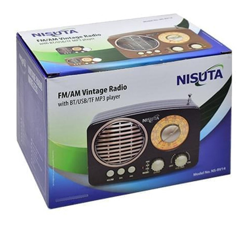 Imagen 9 de 10 de Radio Parlante Portátil Bluetooth Vintage Batería Usb Retro