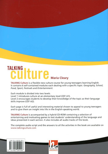 Talking Culture W/cd - Cleary Maria