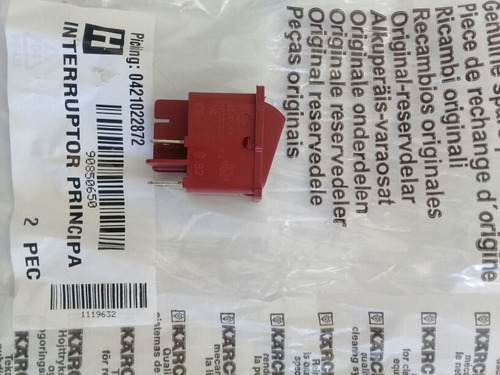 Interruptor Principal Para Lavadoras N.cor Original Karcher