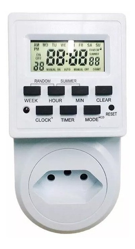 Timer Temporizador Digital Tomada Energia Bivolt 2.200w 10a