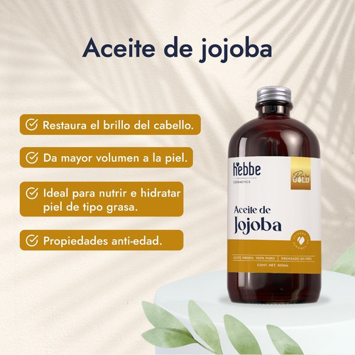 Imagen 5 de 9 de Aceite De Jojoba Puro (prensado En Frio) 500 Ml