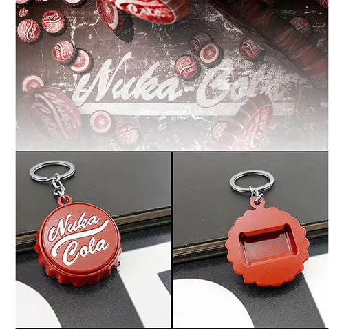 Qmezwux Fall Out Nuka Cola Cap Llavero Abridor De Botellas