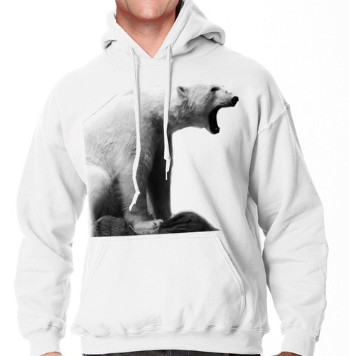 Sudadera Oso Polar Hoodie Inverno Agresivo Motivacion Unisex