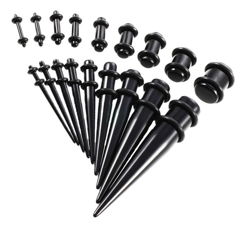 18pcs Tapers Y Tapones De Acrílico Set Eyelet 14g-00g