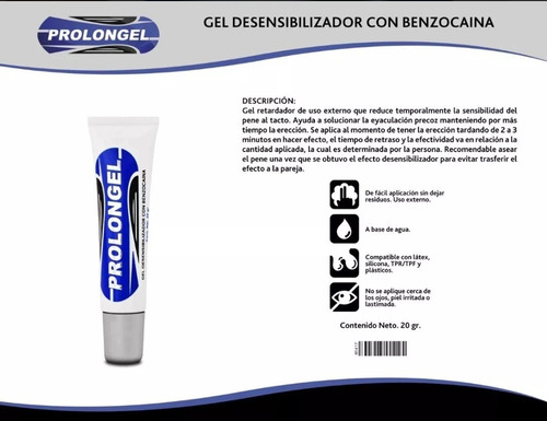 Imagen 3 de 3 de 3 Gel Retardador Prolongel Para Caballero De 20 Grs C/u