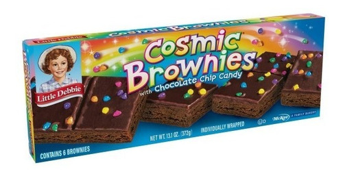 Brownies Cósmicos Little Debbie Caja Con 6 Pastelitos