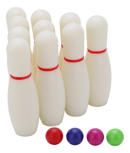 Juego De Minibolos Para Niños, 10 Bolos, 4 Bolas, Para Niños