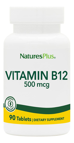 Natures Plus Vitamina B12 Metilcobalamina 500mcg 90 Tabletas
