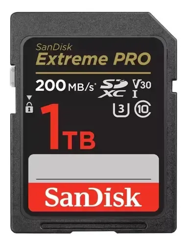 Cartão de Memória SanDisk Extreme Pro de 1 TB para Câmeras e