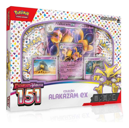 Box Pokémon Alakazam Ex Escarlate E Violeta 151 