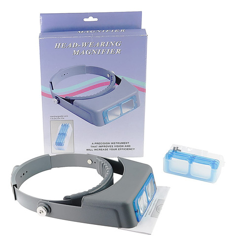 Lupa De Cabeza 4 Lentes 1.5x 2x 2.5x 3.5x Manos Libres