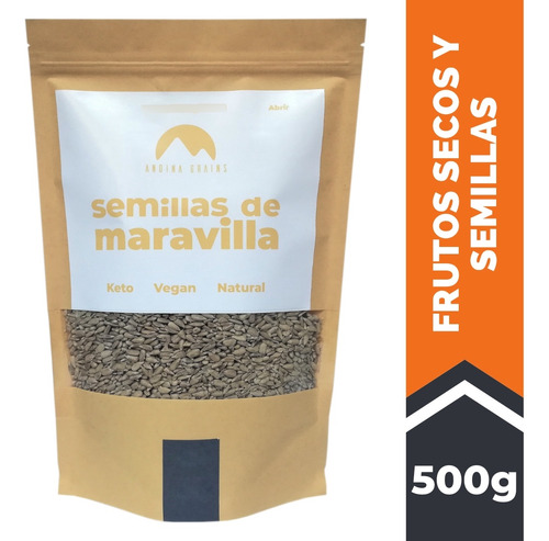 Semillas  De Maravilla Pelada 500 G Andina Grains