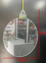 Comprar Bambalina Esfera O Bola De Navidad Acrilico Transparente 