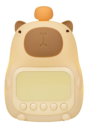 Reloj Despertador De Silicona Kapybara Con Luz Nocturna Pat