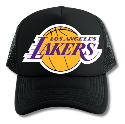 Gorra Trucker Lakers Basket  Serie Black And White