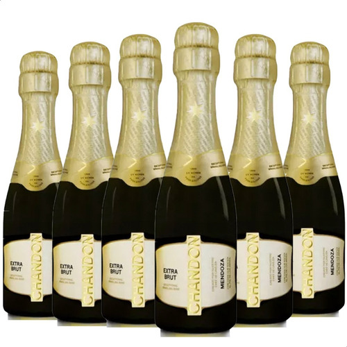 Chandon Champagne Extra Brut 187 Ml Espumante X6 - 01mercado