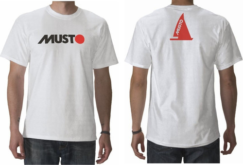 Remera Musto Logo Sailing Nautica 100% Algodón 