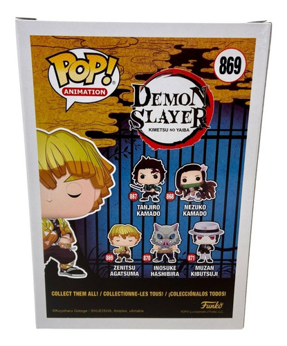 Demon Slayer Zenitsu Agatsuma Funko Pop #869