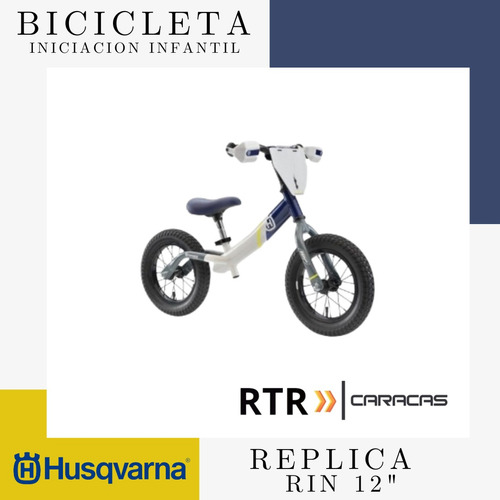 Bicicleta Iniciacion Infantil Rin 12  Husqvarna Con Casco