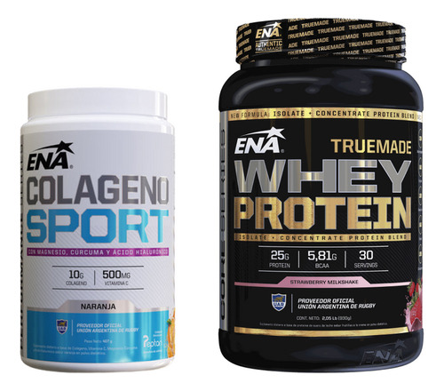 Truemade Whey Protein Ena 2 X Lb +colageno Sport Hidro 407g