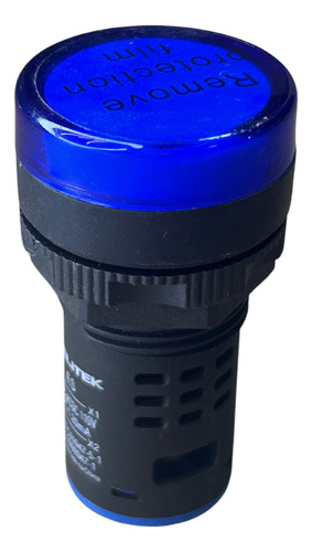 Sinaleiro Led Iluminado 22mm 110/220v Cores Cor Azul 220v