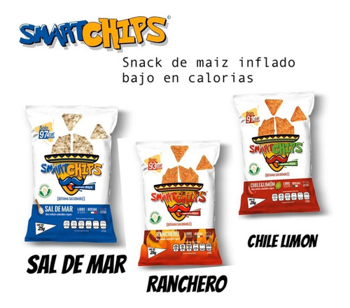 Smartchips Snack Botana Saludable Caja Surtida   20 Pz