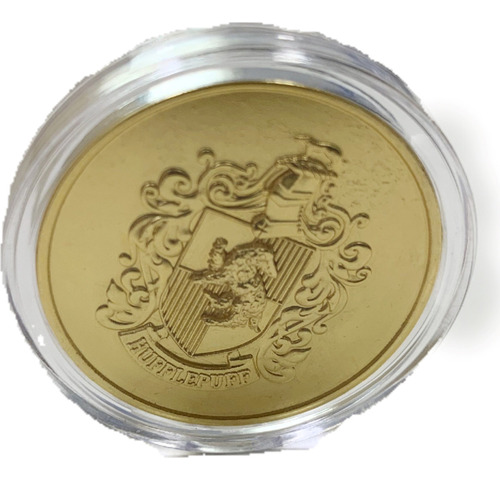 Harry Potter,  Moneda Dorada Hufflepuff De Colección