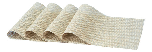 Juego De Manteles Vascella Para 4 Personas Color Beige