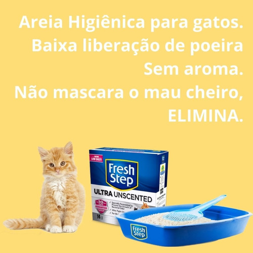 Arena higiénica para gatos Fresh Step Ultra, sin olor, 6.350 kg x 6,35 kg de peso neto