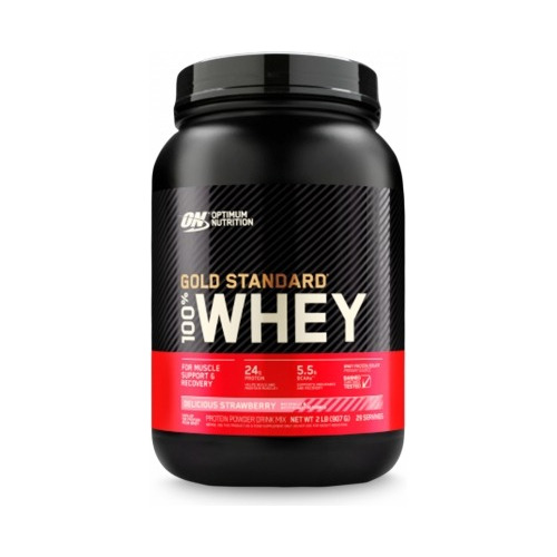 100% Whey Gold Standard 907g Morango