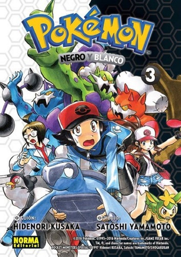 Manga Pokemon 28 Negro Y Blanco 3 - Hidenori Kusaka - Norma