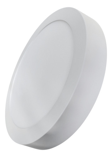 Plafón Led Blanco Texturado 18w Martinymartin Luz Cálida Blanco