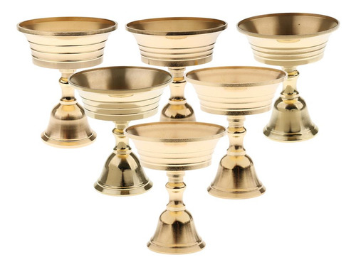 Titular Budista Ghee Lamp Holder Latón Aceite Lámpara