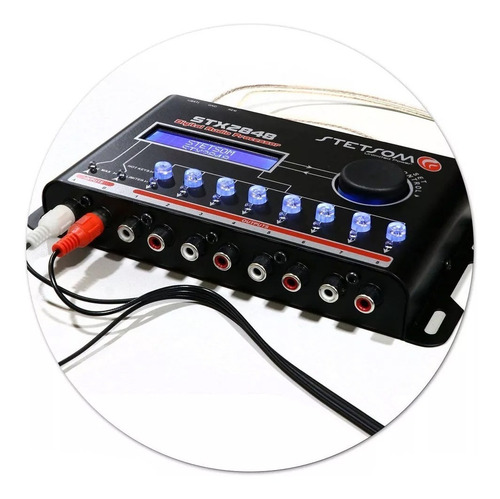 Processador De Audio Stetsom Stx2848 2 Canais 8 Saídas