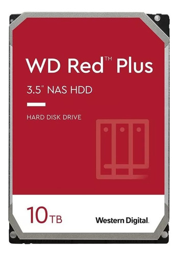 Disco Rigido Western Digital Red Plus 10tb Nas Sata Cmr 256m