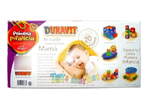 Set Balde Didáctico Anillos Y Torre De Encastre Bebe Duravit