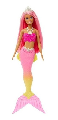 Boneca Barbie Fantasy Sereia Cabelo Pink Mattel Hgr08