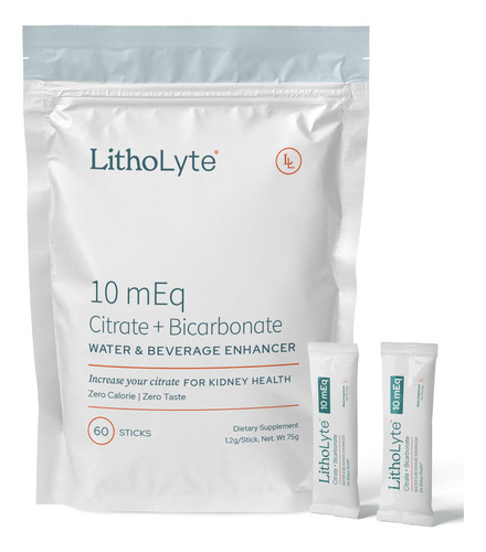 Salud Renal | Potenciador De Agua | Litholyte® 10 Meq, Desar