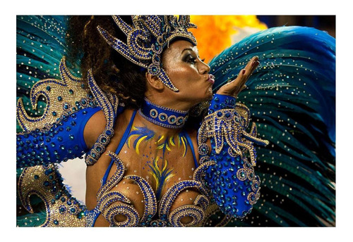 Vinilo 20x30cm Brasil Carnaval Rio Samba Musica P2