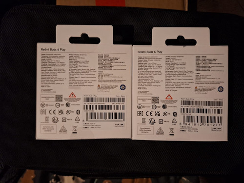 9 Pares Nuevos Xiaomi Redmi Buds 6 Play (blanco Y Negro) Negro (Usado)