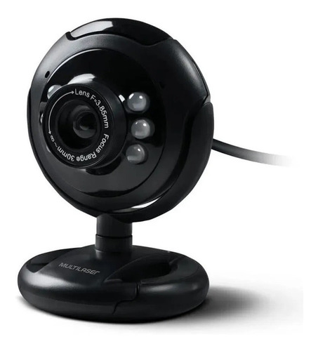 Webcam Visão Noturna 16 Megapixel Usb Led Multilaser - Wc045