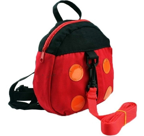 Mochila Guia Coleira De Seguranca Infantil - Modelo Joaninha