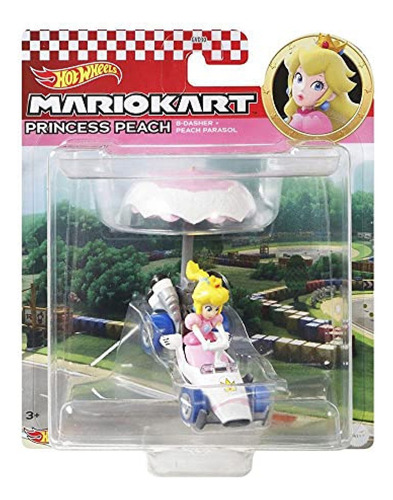 Hot Wheels Die-cast Mario Kart Princess Peach En B-dasher Ka