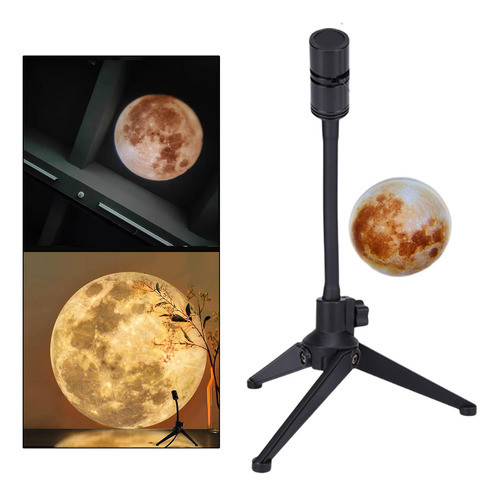 Moon Night Light Carga Fantasy Proyector Luz De 18 Cm