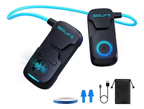  Blue Voice Reproductor de MP3 impermeable Auriculares  submarinos para natación, auriculares envolventes de 8 GB de memoria para  natación, auriculares USB recargables IPX8 a prueba de agua para :  Electrónica
