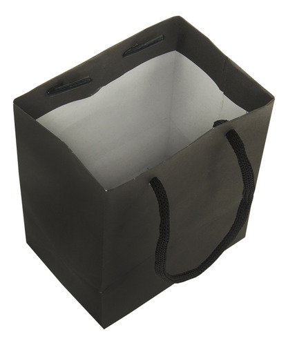 Sacola Preta Pp 12x10x7 - 50 Unidades Preto