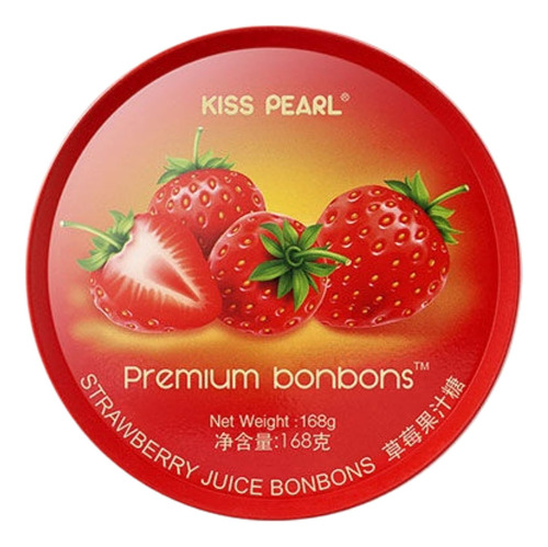 Bombones Sabor Frutilla X168gr Kiss Pearl