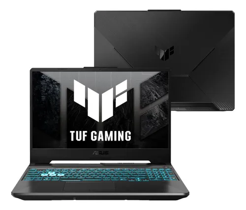 Notebook Gamer ASUS TUF Gaming A15, AMD RYZEN 7 7435HS 3,1 GHz, 8GB Ram, 512GB SSD, KeepOS Linux, Tela 15,6" Full HD 144Hz, Graphite Black - FA506NFR-HN069