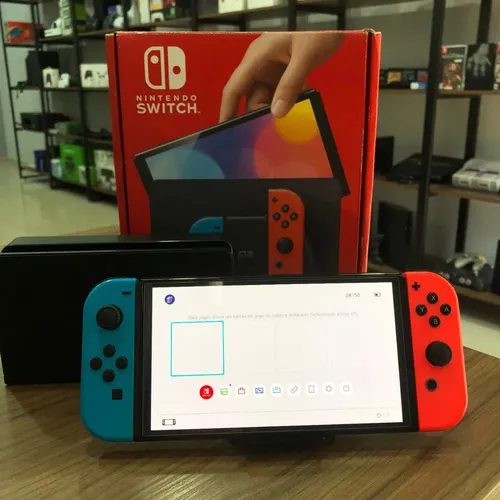 Console Nintendo Switch Oled 64gb Neon Impecável | MercadoLivre